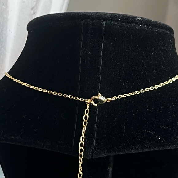 🩷- Gold Double Layer CC Necklace - Picture 3 of 3